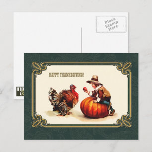 Bon thanksgiving. Cartes postales vintage