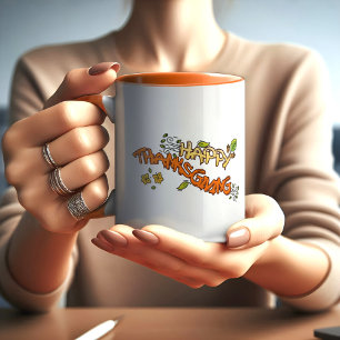 Bon thanksgiving jour et bonjour automne MUG