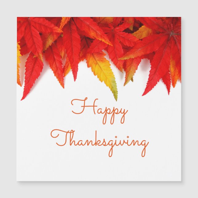 Bon thanksgiving Maple Leaf Red Fall Leaves 2020 (Devant)