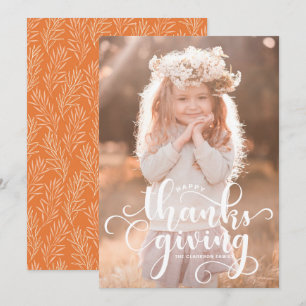 Bon thanksgiving photo de superposition de script