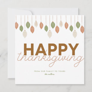 BON THANKSGIVING RETRO   Carte de voeux