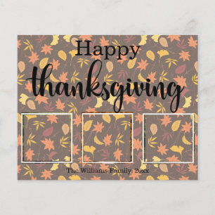 bon thanksgiving vacances 3 photos carte collage