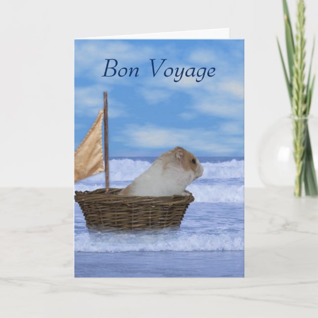 Bon Voyage carte de voeux (Devant)