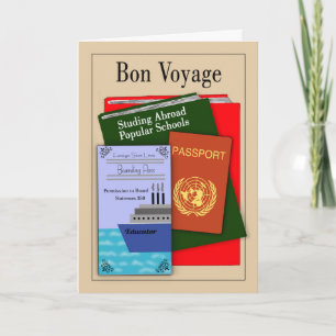 Bon Voyage Étude à l'étranger Carte