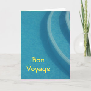 Bon Voyage piscine carte de voeux vierge