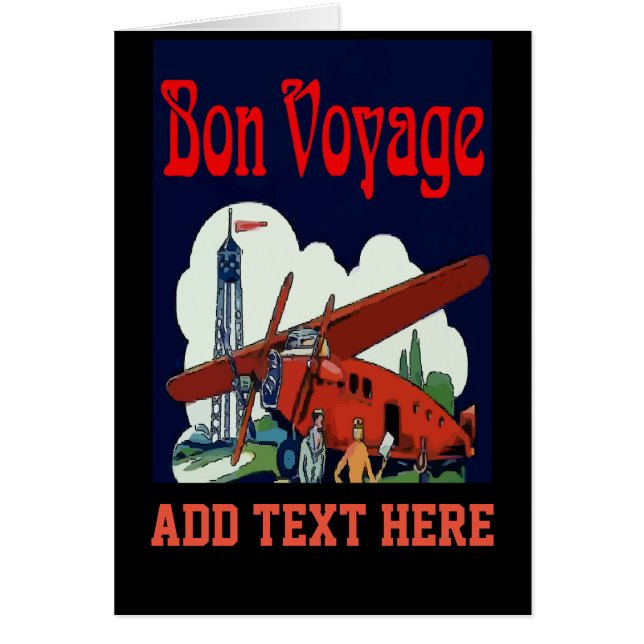 Bon Voyage, style vintage (Devant)