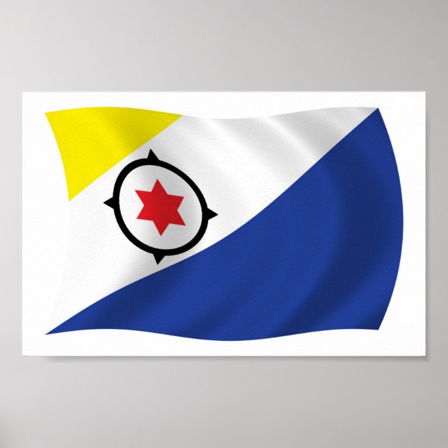 Bonaire Flag Poster Print (Devant)