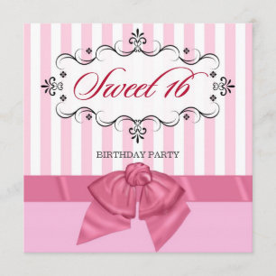 Bonbon 16 - Invitations personnalisées de fête
