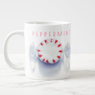 BONBON À LA MENTHE Grande Tasse Blanche + Texte