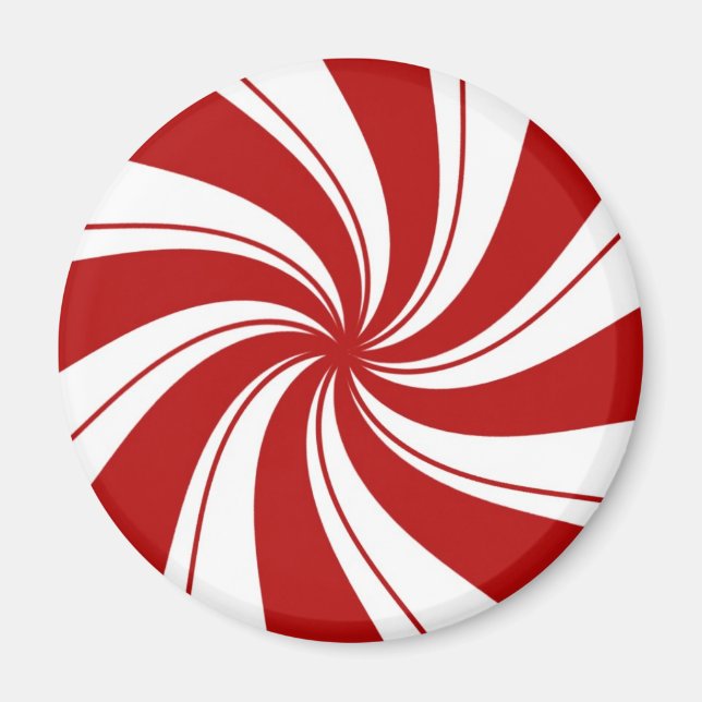 Bonbons à la menthe de poivre - aimant (Devant)