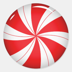 Bonbons à la menthe poivrée   Stickers de Noël Suc