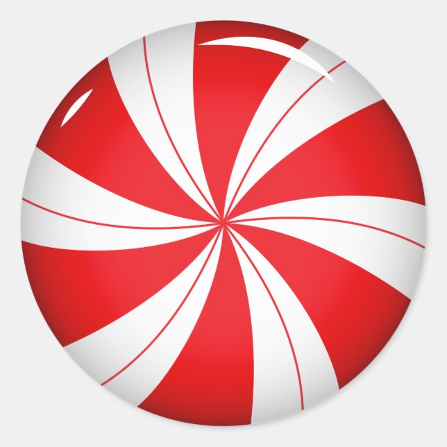 Bonbons à la menthe poivrée | Stickers de Noël Suc (Devant)