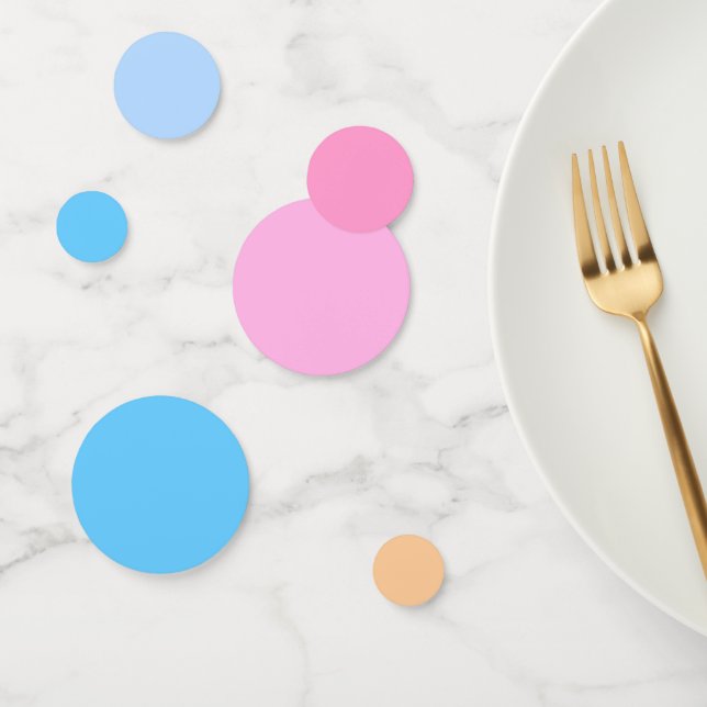 Bonbons de coton à Bubblegum bleu dégradé Confetti (Groupe)