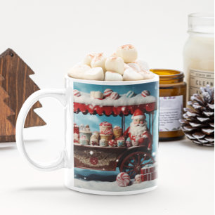 Bonbons de Noël Whimsical Panier 3 Mug