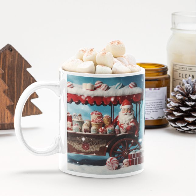 Bonbons de Noël Whimsical Panier 3 Mug (Whimsical Christmas Candy Cart 3 Mug
)