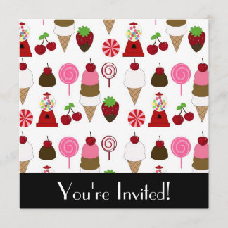 Bonbons Et Sucres Invitation