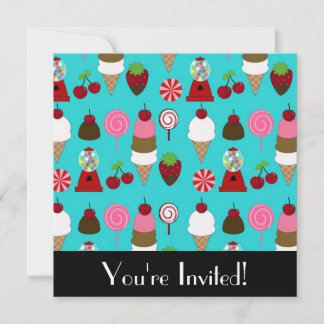 Bonbons Et Sucres Invitation