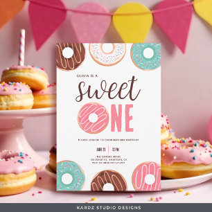 Bonbons Un Donut Invitations Anniversaire