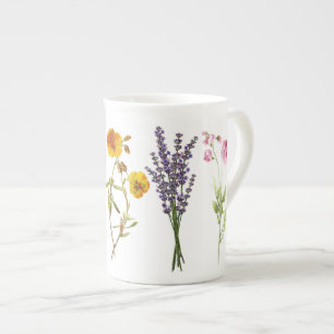 Bone China Mug - Fleurs sauvages