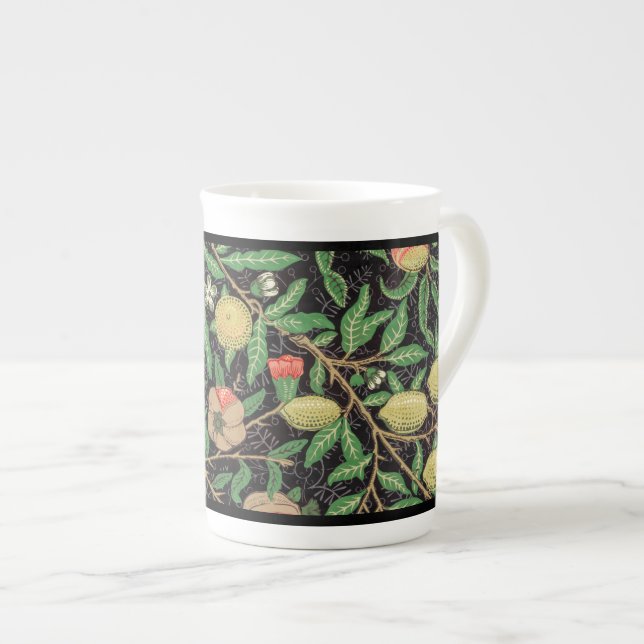 BONE CHINA MUG : WILLIAM MORRIS : POMEGRANATES (Devant droit)