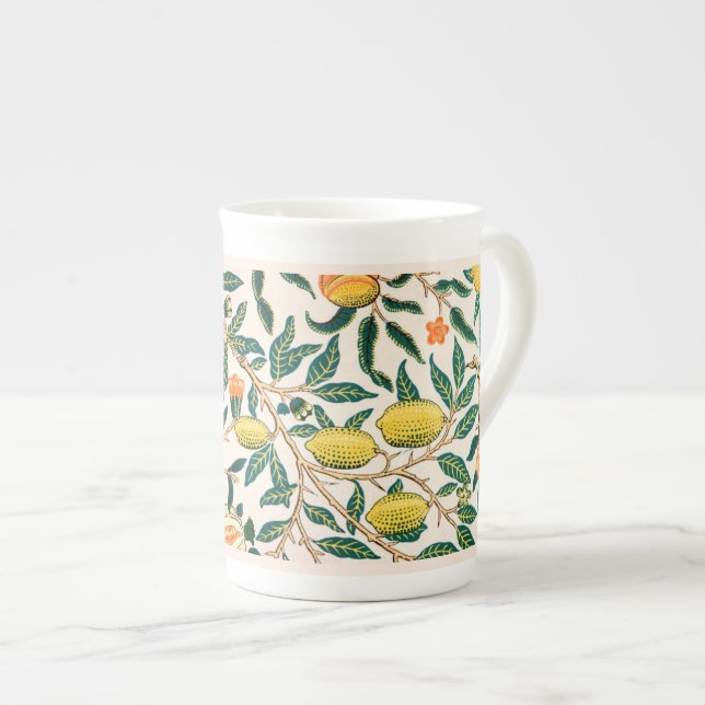 BONE CHINA MUG : WILLIAM MORRIS : POMEGRANATES (Devant droit)