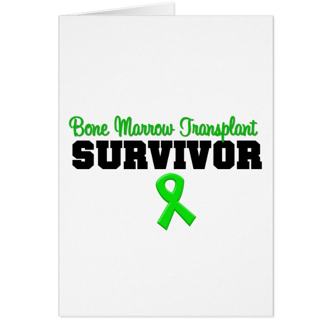 Bone Marrow Transplant Survivor Green Ribbon (Devant)