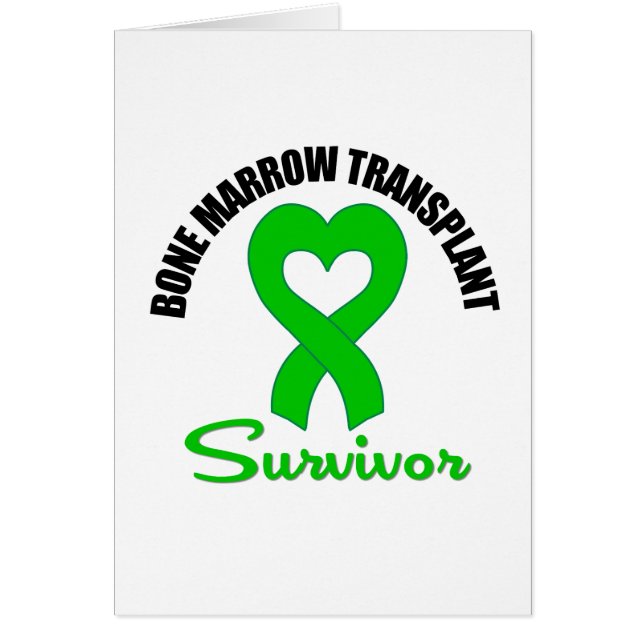 Bone Marrow Transplant Survivor Heart Ribbon (Devant)
