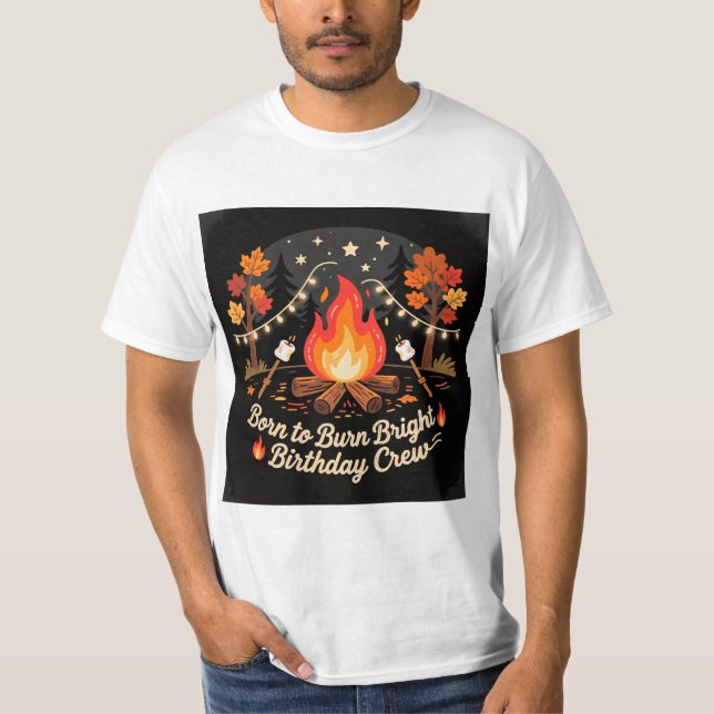 Bonfire Birthday Party T-Shirt 🔥 (Devant)