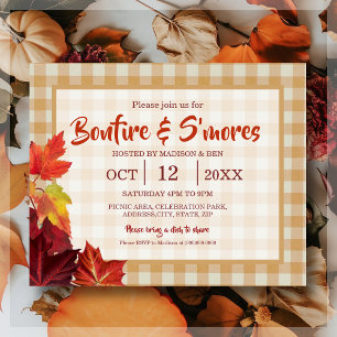 Bonfire Budget & Smore Invitation