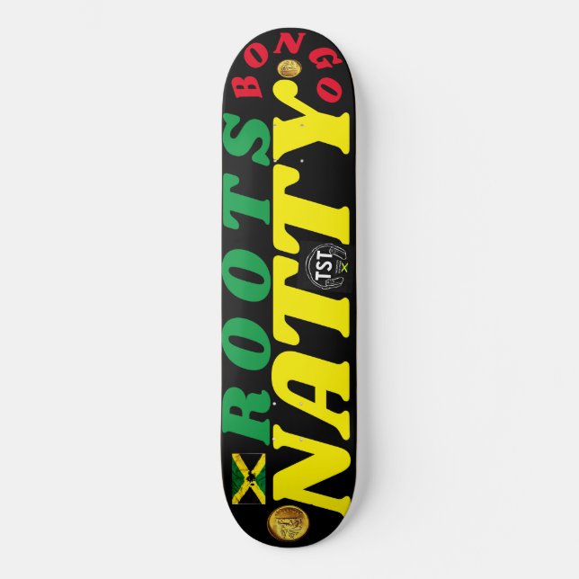 BONGO ROOTS NATTY 8 1/4" Skateboard Deck (Recto)