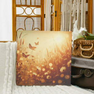Bonheur de la Prairie Dorée – Toile Florale Vintag