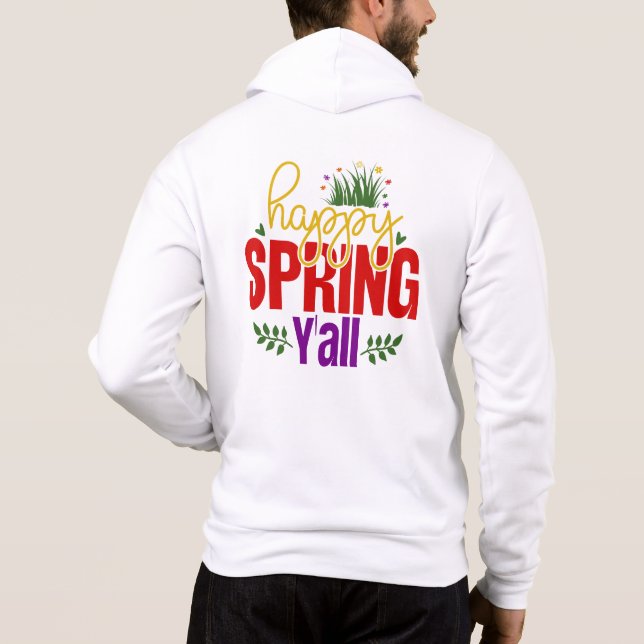 Bonheur du Printemps à Tous-90996 Sweat à Capuche (Dos)
