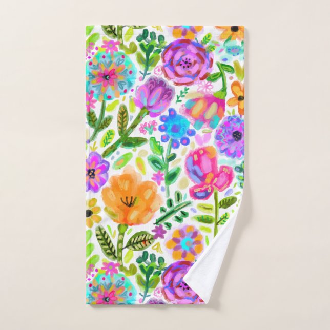 Bonheur Floral (Serviette à main)