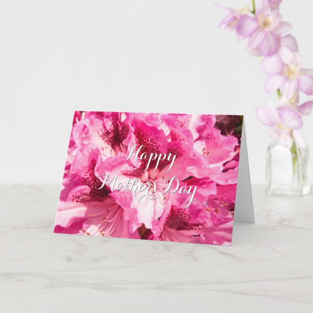Bonheur Floral Rose - Carte personnalisée pour la  (Orchidée)