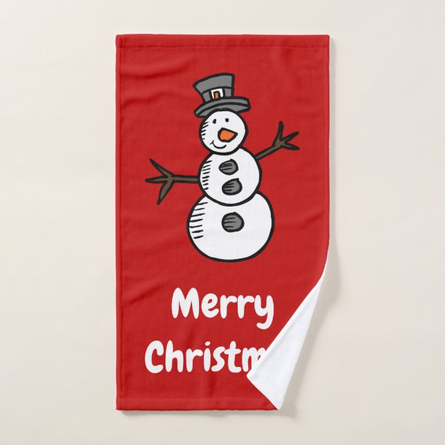 Bonhomme de neige (Serviette à main)