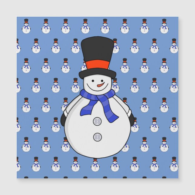 Bonhomme de neige avec haut-de-forme (Devant)