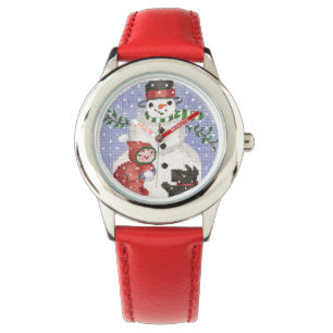 Bonhomme de neige avec la montre de Scottie