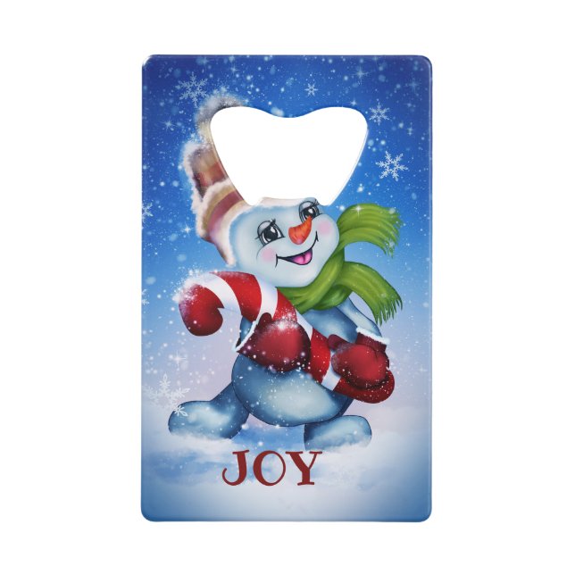 Bonhomme de neige avec une écharpe (Devant)