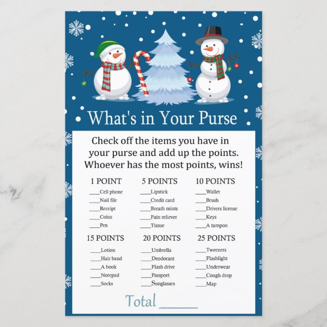 Bonhomme de neige de Noël Qu'est-ce que le jeu de  (Devant)