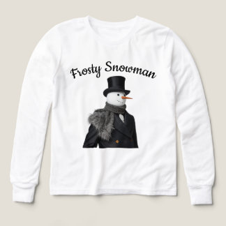 Bonhomme de neige Frosty Simple Élégant Bonhomme d