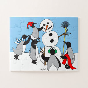 Bonhomme de neige Grand Pièce Puzzle