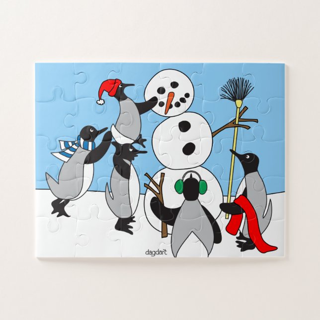 Bonhomme de neige Grand Pièce Puzzle (Horizontal)