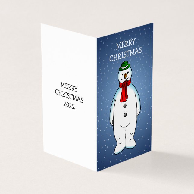 Bonhomme de neige joyeux et heureux (Outside)