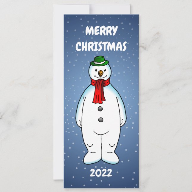 Bonhomme de neige joyeux et heureux (Devant)