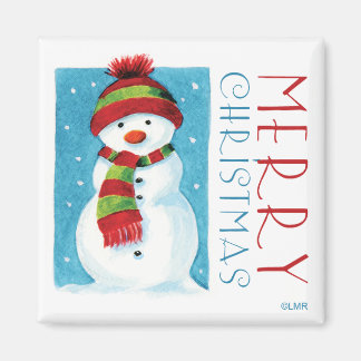 Bonhomme de neige | Joyeux Noël Magnets de nouveau