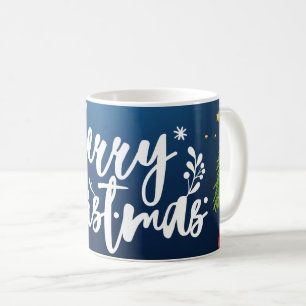 bonhomme de neige Joyeux Noël tasse à café