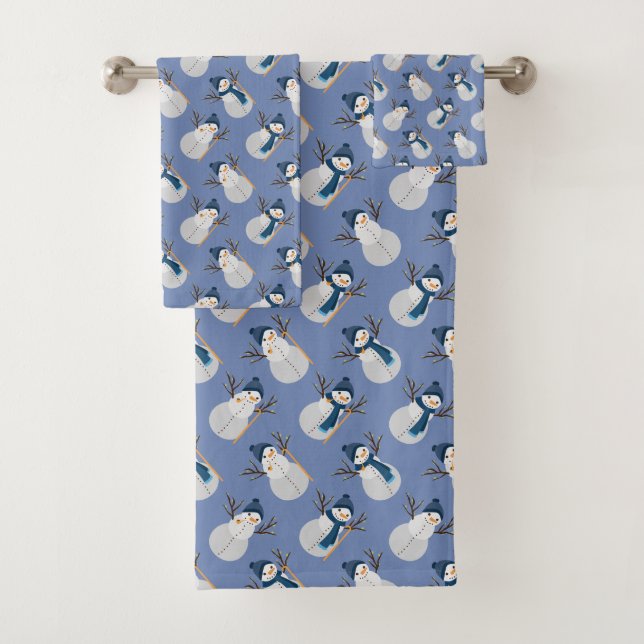 Bonhomme de neige mignon avec la calotte - la BG (En situation)