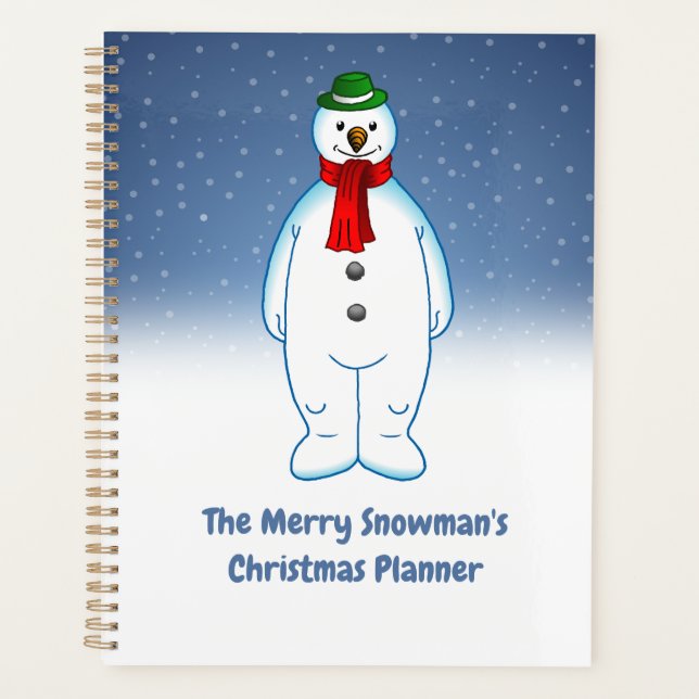 Bonhomme de neige mignon et joyeux (Devant)