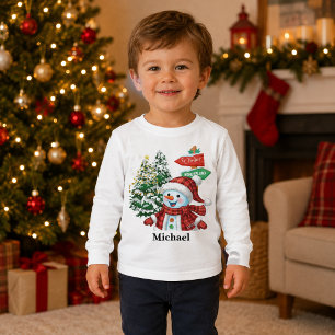 Bonhomme de neige personnalisé en hiver pour tout-