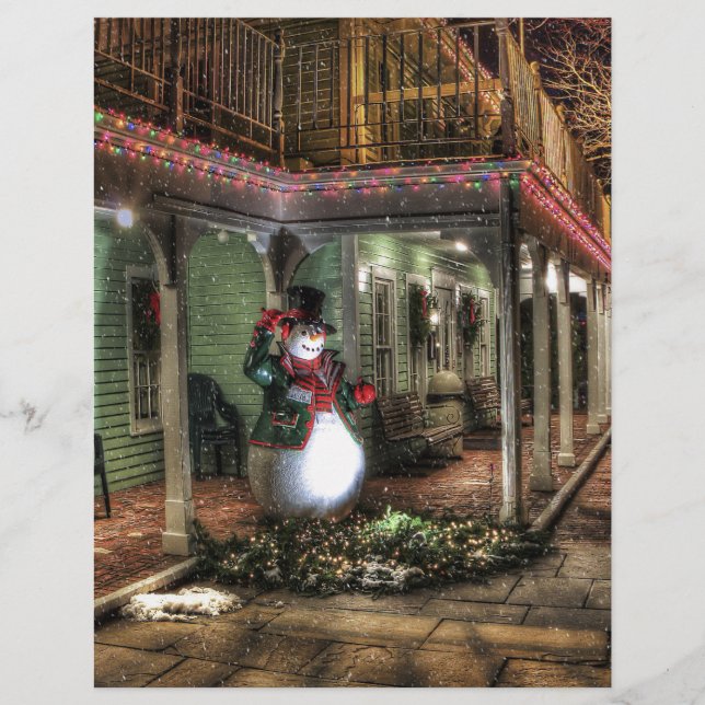 Bonhomme de neige salutations (Devant)
